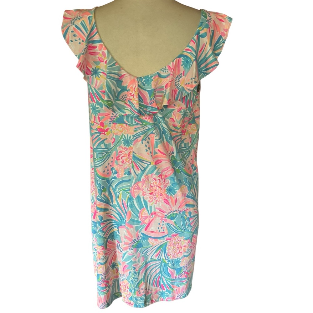 Lilly Pulitzer Ruffled V-Neck Shift Dress - Picture 4 of 6
